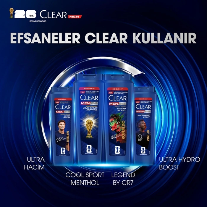 Clear Men Kepeğe Karşı Şampuan Cool Sport Menthol 500 ml