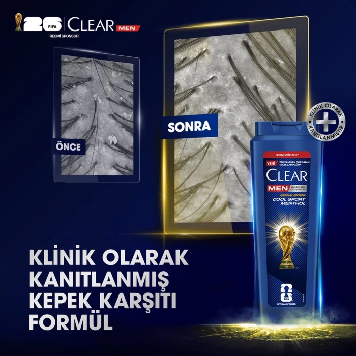 Clear Men Kepeğe Karşı Şampuan Cool Sport Menthol 500 ml