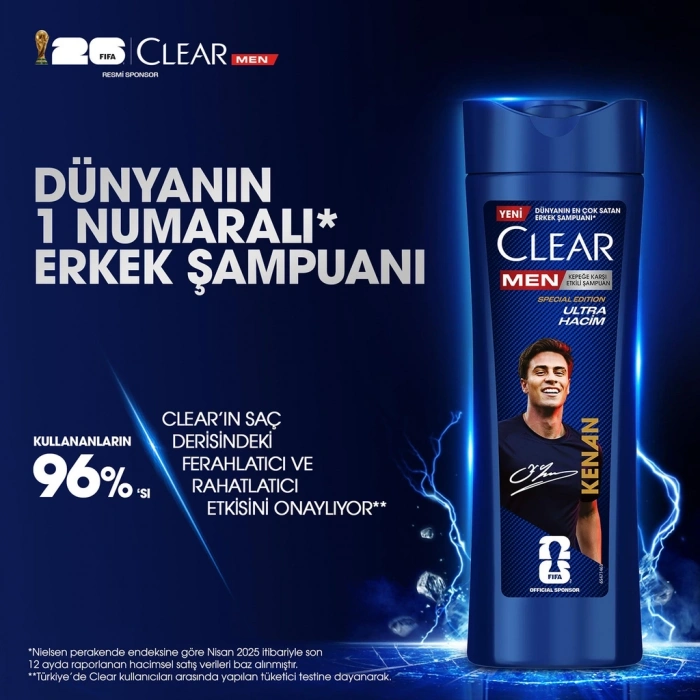 Clear Men Legends Kenan Yıldız Ultra Hacim Şampuan 350 ml