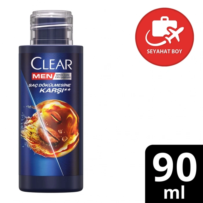 Clear Men Saç Dökülmelerine Karşı Seyahat Boy Şampuan 90 ml