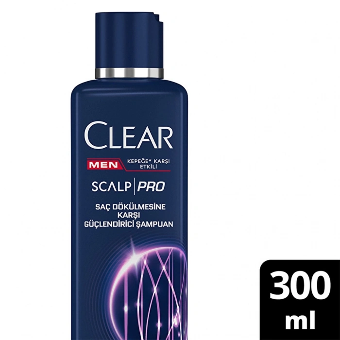 Clear Men Scalp Pro Güçlendirici Şampuan Saç Dökülmesine ve Kepeğe Karşı Etkili 300 ml