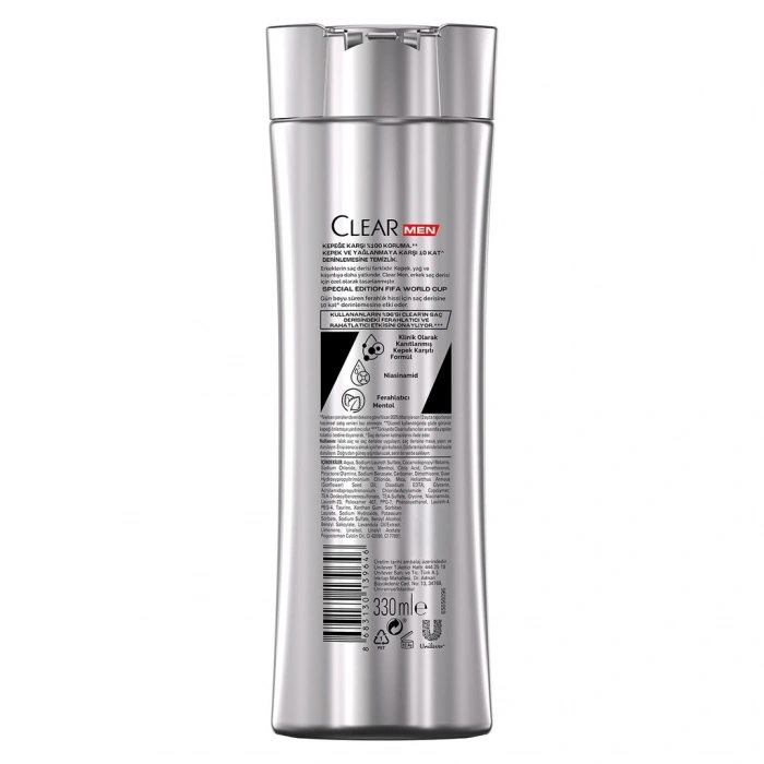 Clear Men Special Edition FIFA World Cup Kepeğe Karşı Etkili Şampuan 330 ml