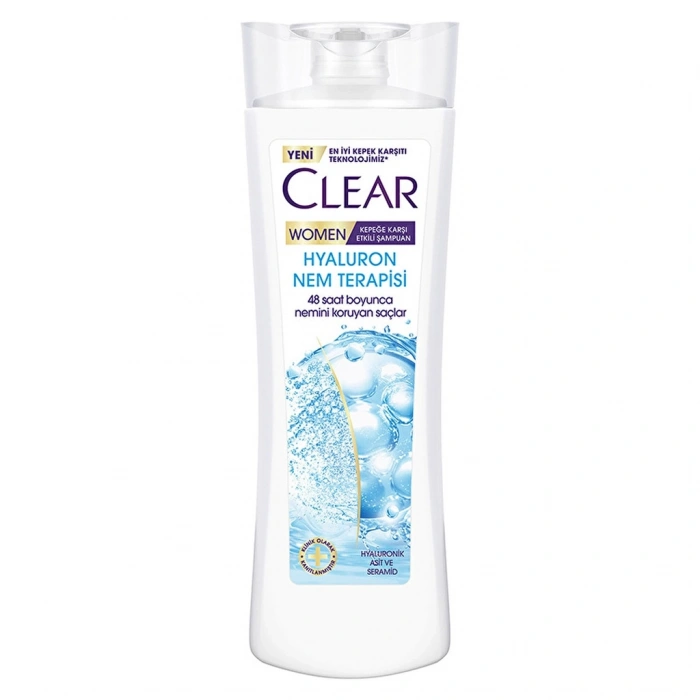 Clear Women Kepeğe Karşı Etkili Saç Bakım Şampuanı Hyaluron Nem Terapisi 350 ml