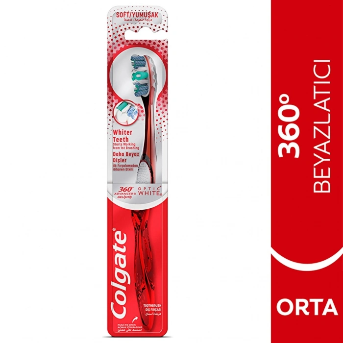 Colgate 360 Advanced Optic White Diş Fırçası (Orta)