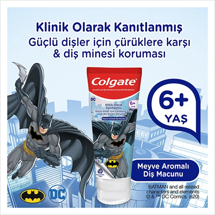 Colgate Barbie & Batman Diş Macunu 75 ml - Diş Fırçası Ağız Bakım Paketi (Asortili)
