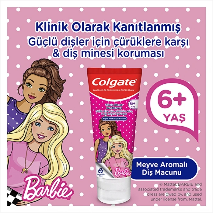 Colgate Barbie & Batman Diş Macunu 75 ml - Diş Fırçası Ağız Bakım Paketi (Asortili)