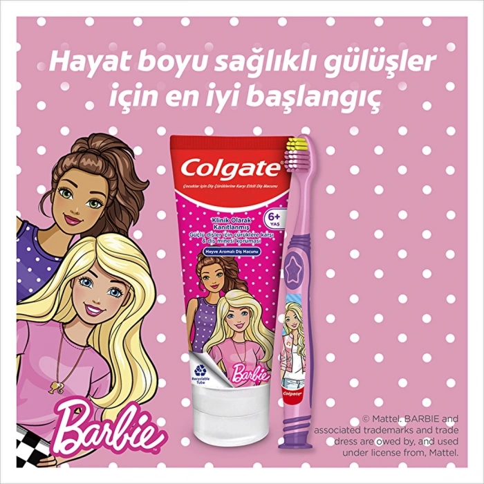 Colgate Barbie & Batman Diş Macunu 75 ml - Diş Fırçası Ağız Bakım Paketi (Asortili)