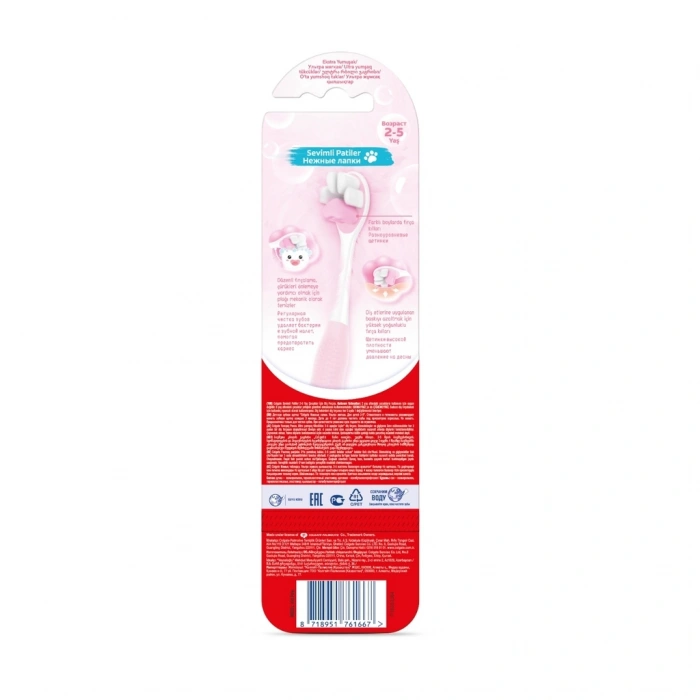 Colgate Fluffy Paws Çocuk Diş Fırçası (Ekstra Yumuşak) (Asortili)