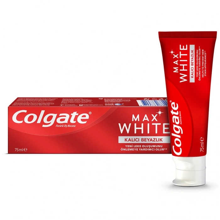 Colgate Max White Kalıcı Beyazlık Beyazlatıcı Diş Macunu 75 ml