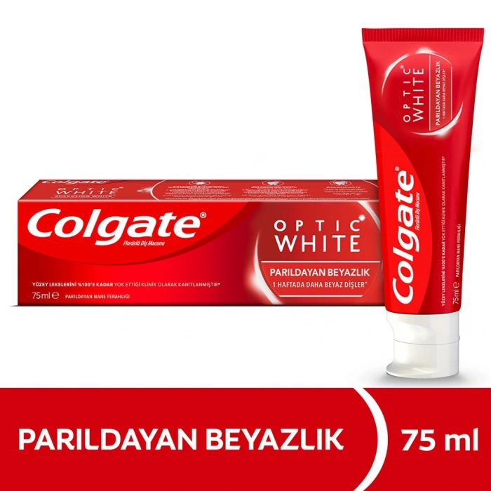 Colgate Optic White Parıldayan Beyazlık Beyazlatıcı Diş Macunu 75 ml