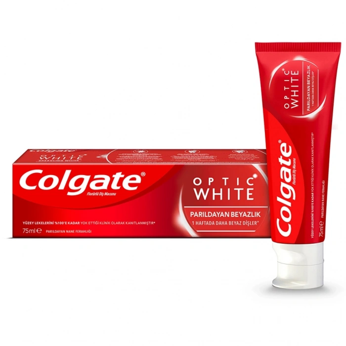 Colgate Optic White Parıldayan Beyazlık Beyazlatıcı Diş Macunu 75 ml