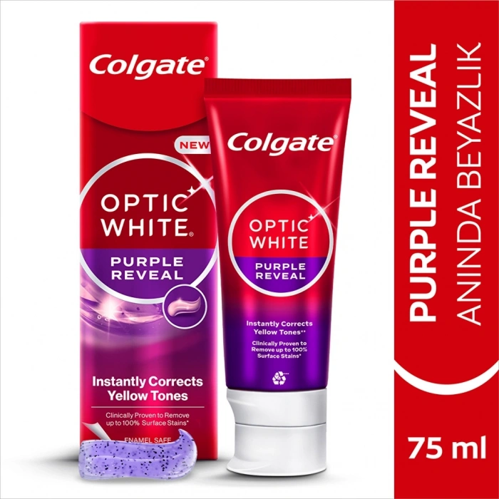Colgate Optic White Purple Reveal Diş Macunu 75 ml