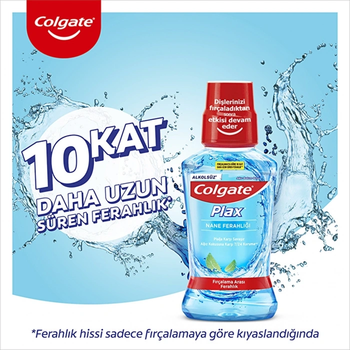 Colgate Plax Nane Ferahlığı Alkolsüz Ağız Bakım Suyu 250 ml