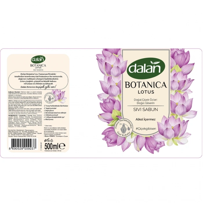 Dalan Botanica Sıvı Sabun Lotus 500 ml
