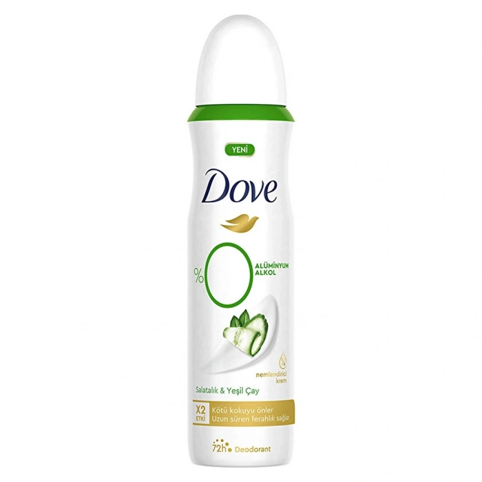 Dove %0 Alüminyum Salatalık & Yeşil Çay Kadın Deodorant Sprey 150 ml