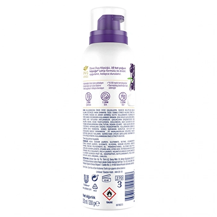 Dove Açai Yağı Duş Köpüğü 200 ml