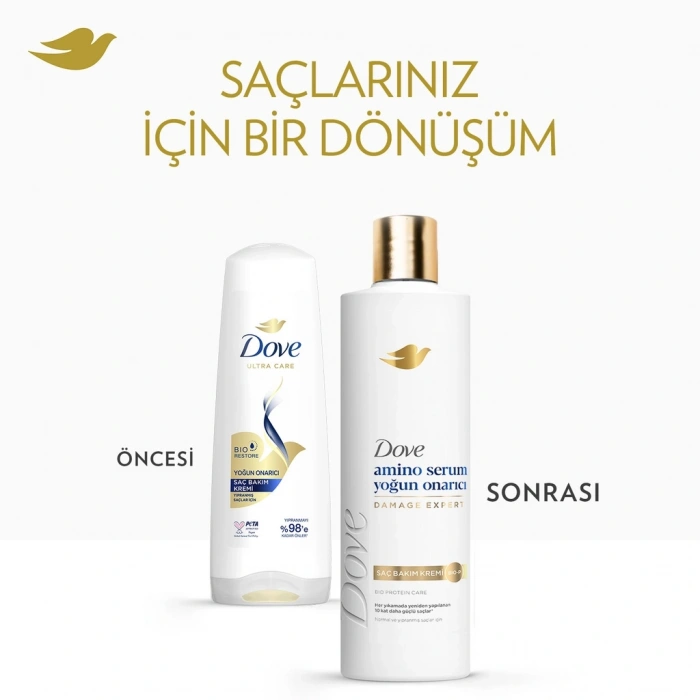 Dove Amino Serum Yoğun Onarıcı Saç Bakım Kremi 350 ml