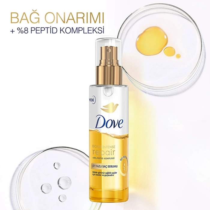 Dove Bond Intense Repair + Peptid Kompleksi Çift Fazlı Saç Bakım Serumu 80 ml