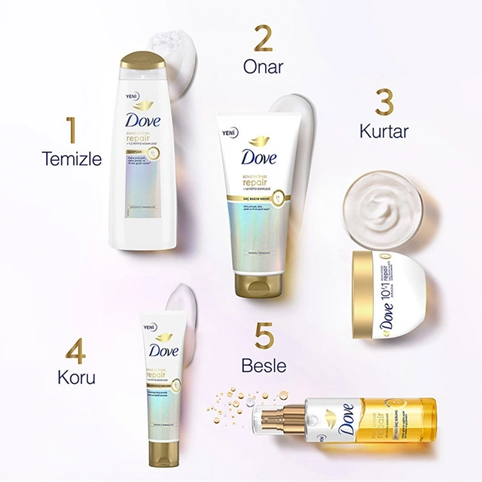 Dove Bond Intense Repair + Peptid Kompleksi Çift Fazlı Saç Bakım Serumu 80 ml