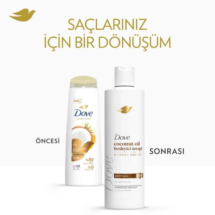 Dove Coconut Oil Besleyici Terapi Şampuan 375 ml