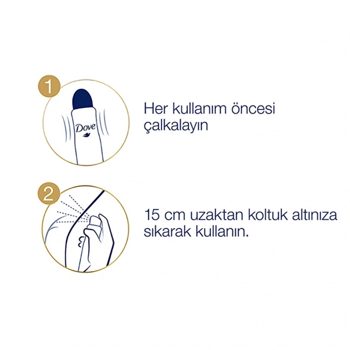 Dove Kadın Sprey Deodorant 1/4 Nemlendirici Krem Original 150 ml