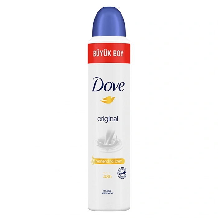 Dove Kadın Sprey Deodorant 1/4 Nemlendirici Krem Original Büyük Boy 200 ml