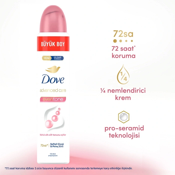 Dove Kadın Sprey Deodorant Advanced Care Eventone 72 Saat Koruma 200 ml