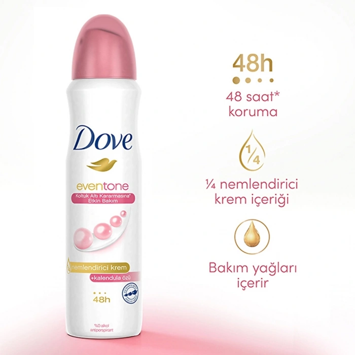 Dove Kadın Sprey Deodorant Even Tone Kalendula Özü 150 ml