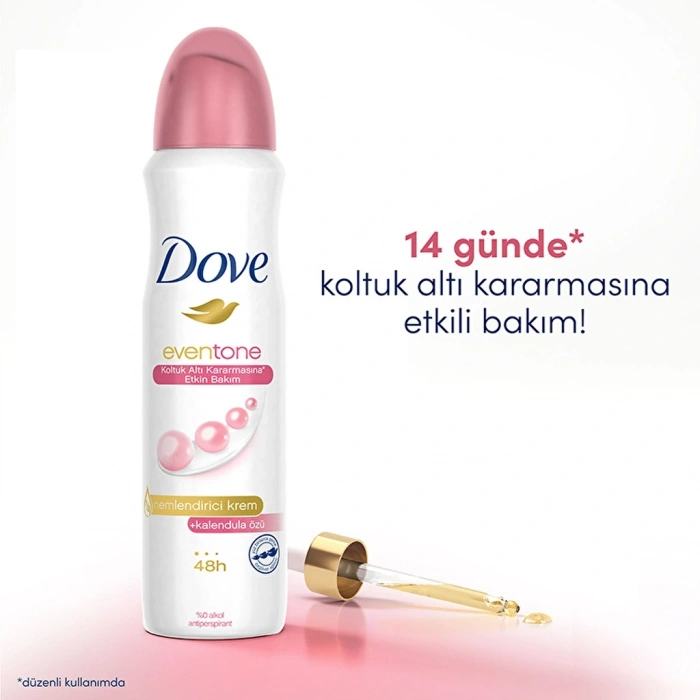 Dove Kadın Sprey Deodorant Even Tone Kalendula Özü 150 ml