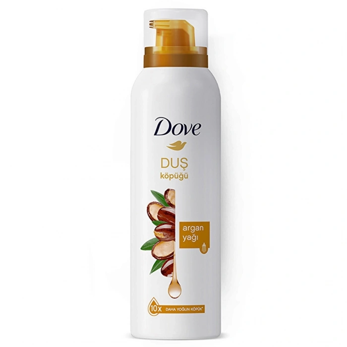 Dove Köpük Duş Jeli Argan Yağı 10 Kat Daha Yoğun Köpüğe Sahip Kremsi Formül 200 ml