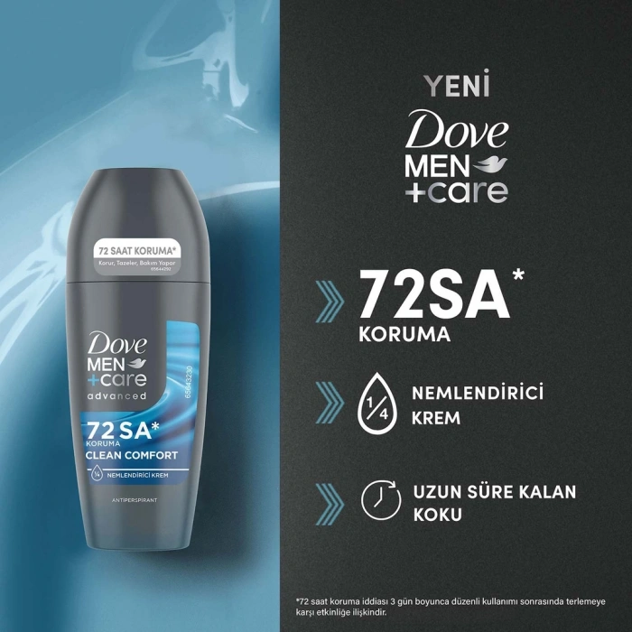 Dove Men +Care Clean Comfort Erkek Roll On Deodorant 50 ml