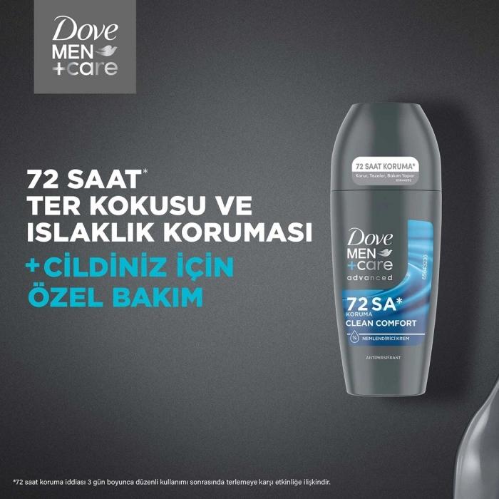 Dove Men +Care Clean Comfort Erkek Roll On Deodorant 50 ml