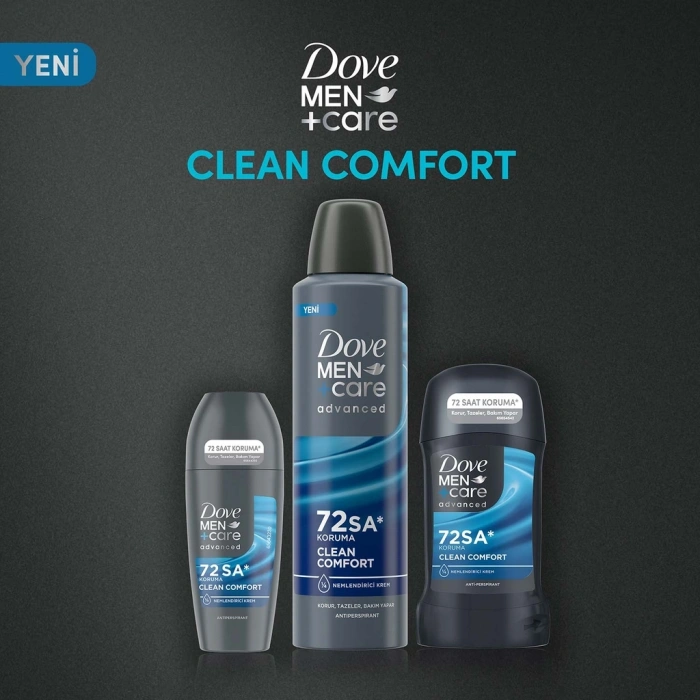 Dove Men +Care Clean Comfort Erkek Roll On Deodorant 50 ml