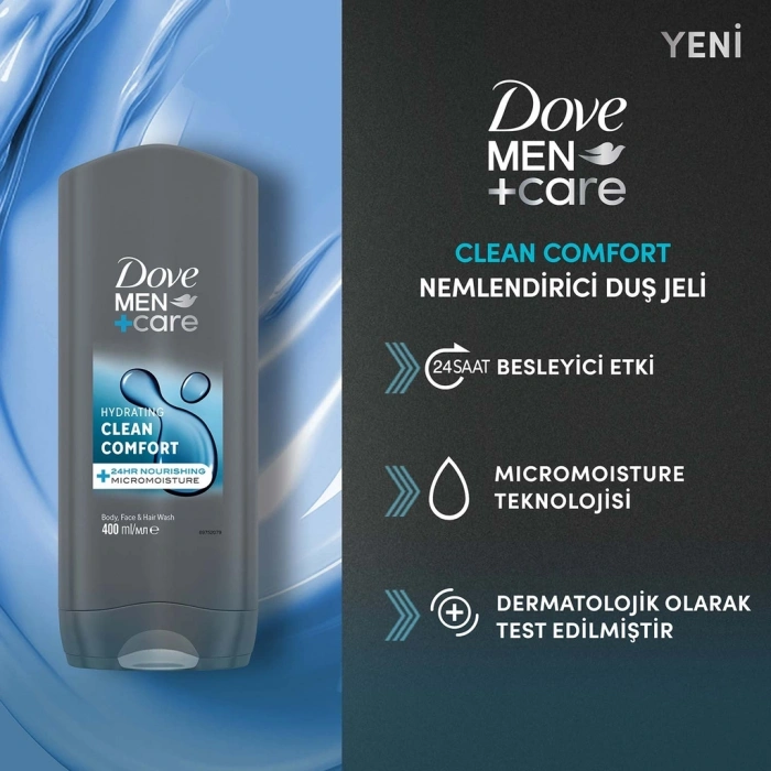 Dove Men +Care Clean Comfort Nemlendirici Duş Jeli 400 ml