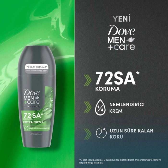 Dove Men +Care Extra Fresh Erkek Roll On Deodorant 50 ml