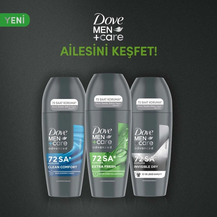 Dove Men +Care Extra Fresh Erkek Roll On Deodorant 50 ml