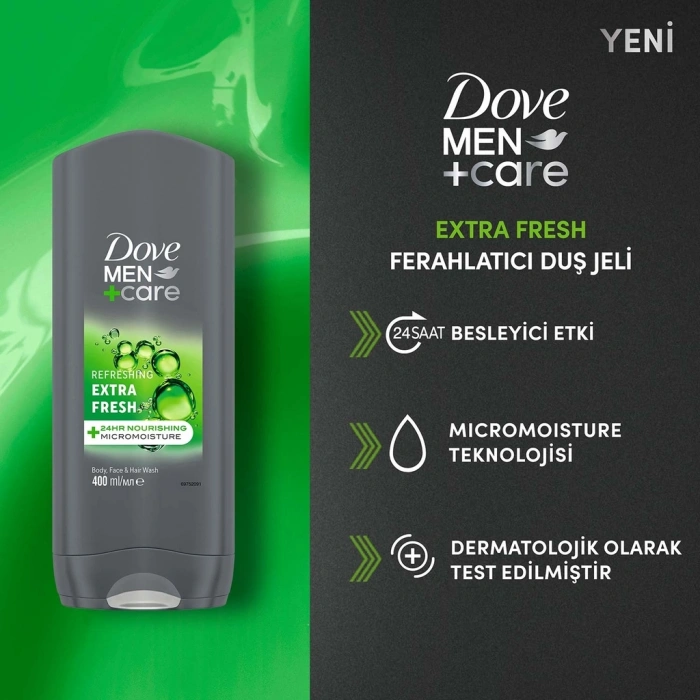 Dove Men +Care Extra Fresh Ferahlatıcı Duş Jeli 400 ml
