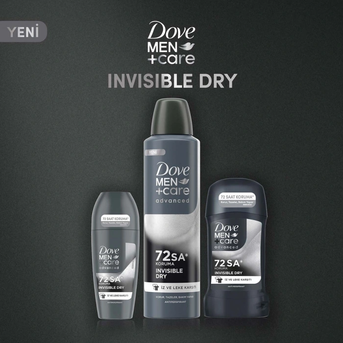 Dove Men +Care Invisible Dry Erkek Roll On Deodorant 50 ml