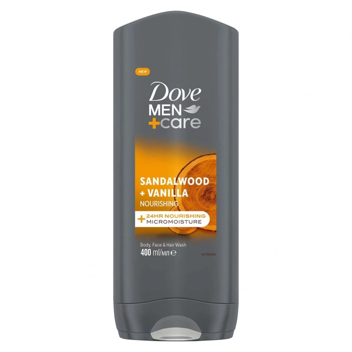 Dove Men +Care Sandalwood + Vanilla Besleyici Duş Jeli 400 ml