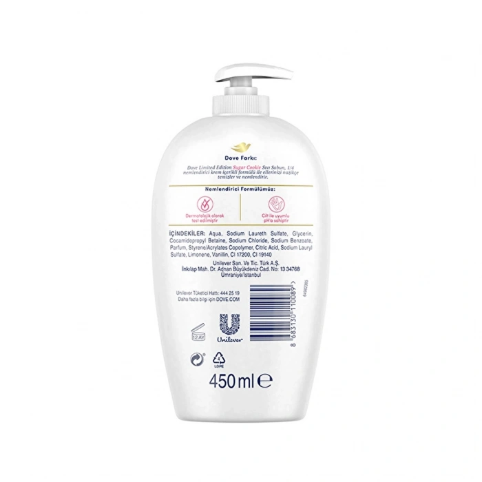 Dove Sugar Cookie Sıvı Sabun 450 ml
