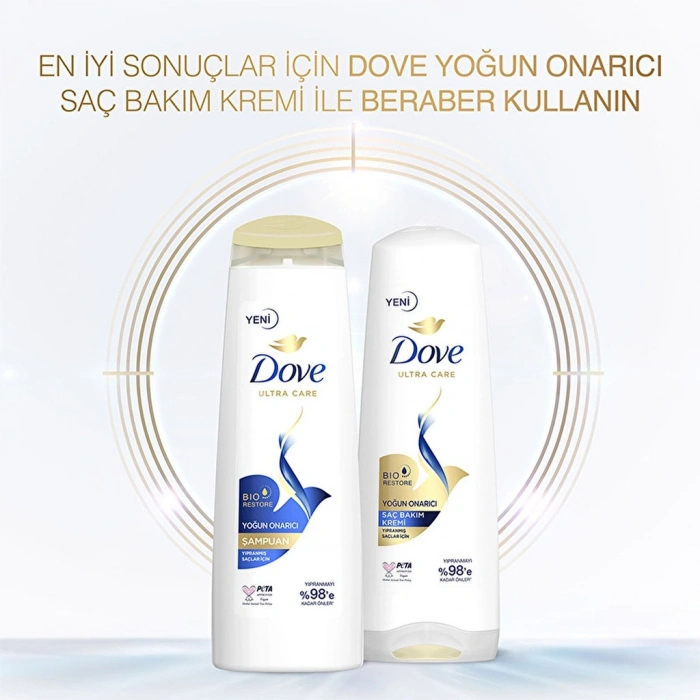 Dove Ultra Care Saç Bakım Şampuanı Yoğun Onarıcı Yıpranmış Saçlar İçin 400 ml