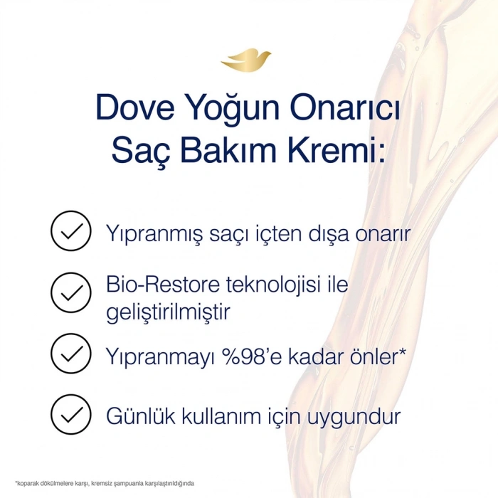 Dove Yoğun Onarıcı Seyahat Boy Saç Bakım Kremi 90 ml
