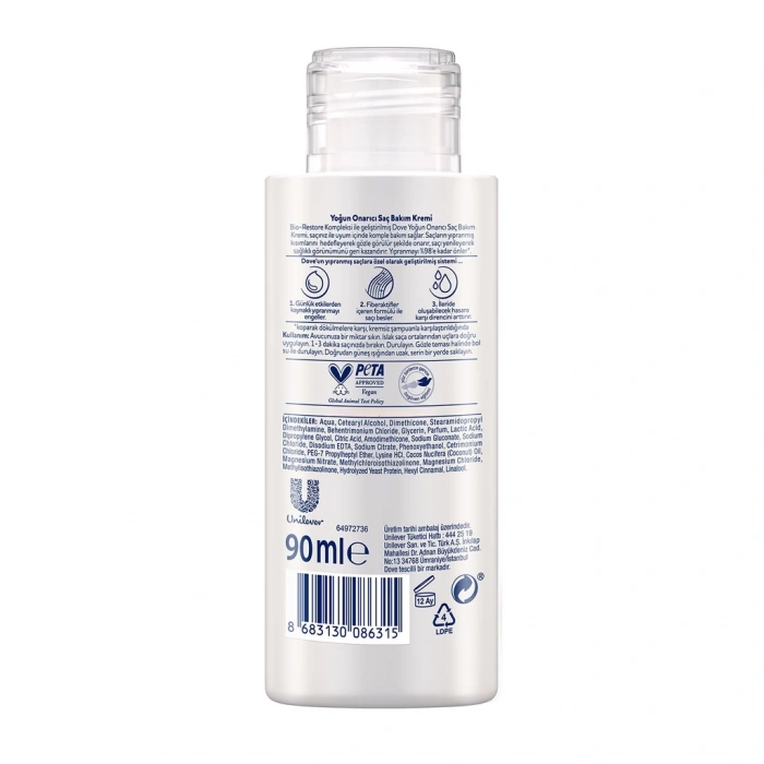 Dove Yoğun Onarıcı Seyahat Boy Saç Bakım Kremi 90 ml