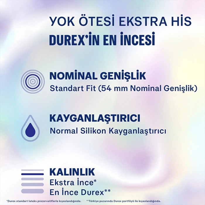 Durex Yok Ötesi Ekstra His Prezervatif 10lu