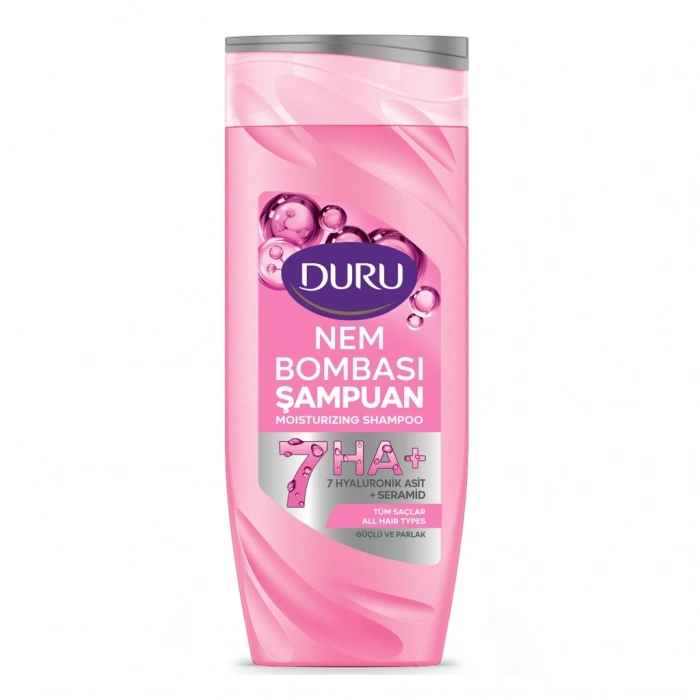 Duru Nem Bombası Güçlü & Parlak Şampuan 600 ml