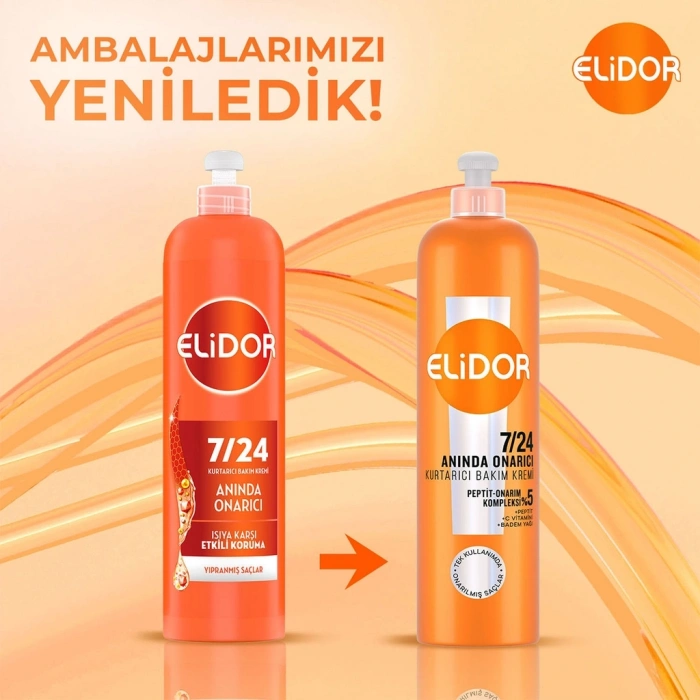 Elidor Anında Onarıcı Yıpranmış Saçlar İçin Kurtarıcı Saç Bakım Kremi 240 ml