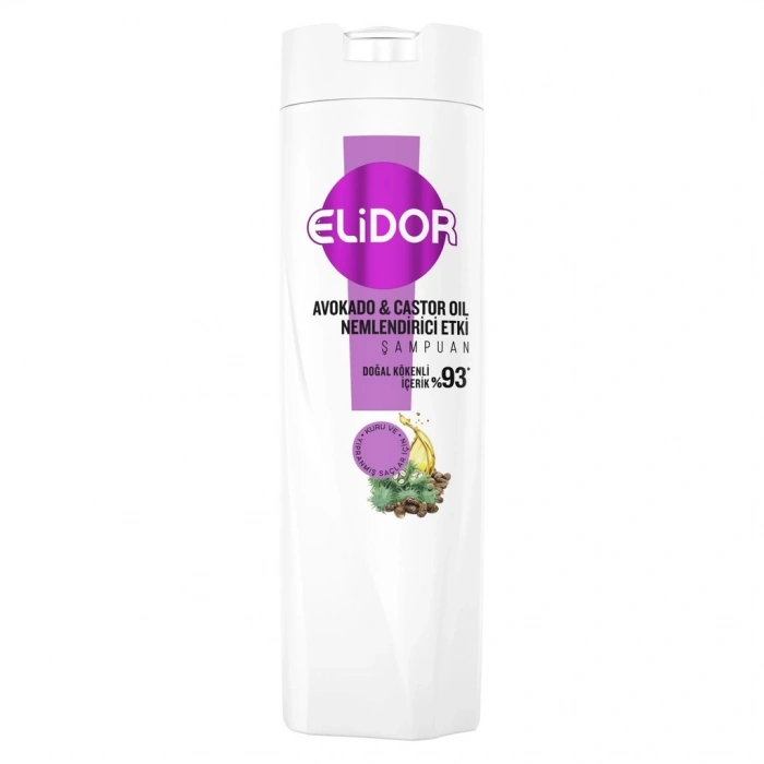 Elidor Avokado ve Castor Yağı Nemlendirici Etki Şampuan 400 ml