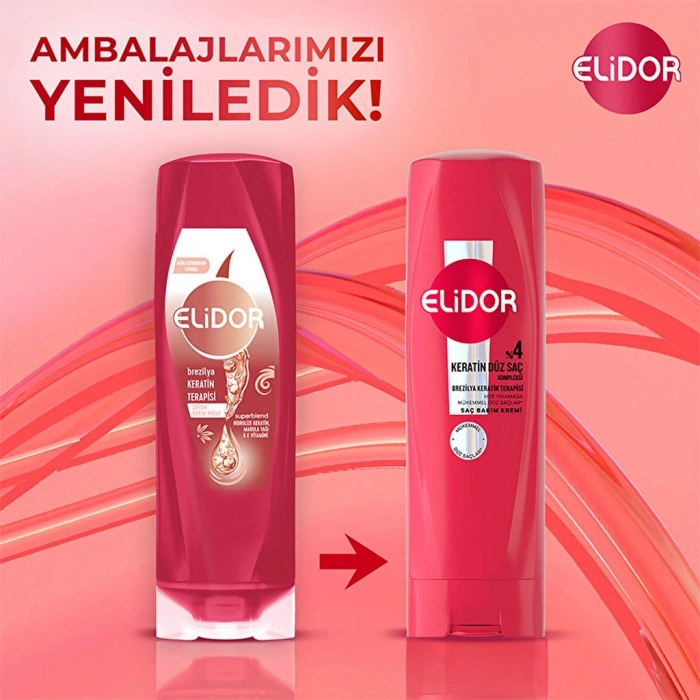 Elidor Brezilya Keratin Terapisi Saç Bakım Kremi 350 ml