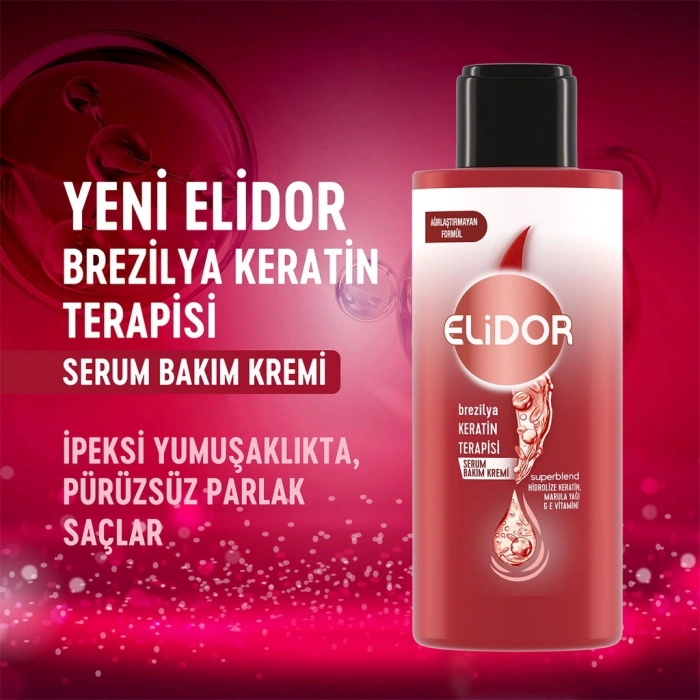 Elidor Brezilya Keratin Terapisi Seyahat Boy Serum Bakım Kremi 90 ml