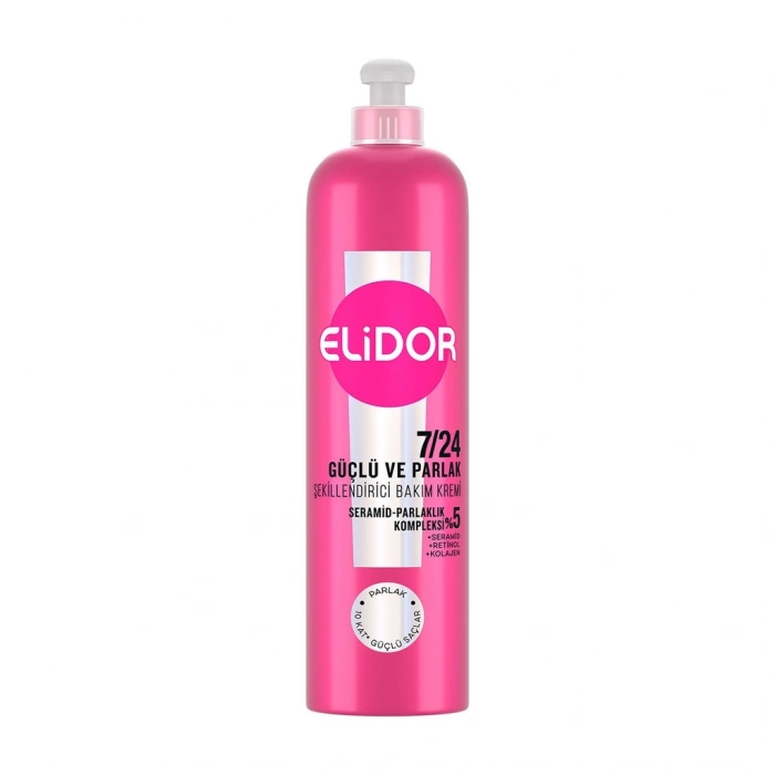 Elidor Güçlü ve Parlak Kuru ve Mat Saçlar İçin Şekillendirici Saç Bakım Kremi 240 ml